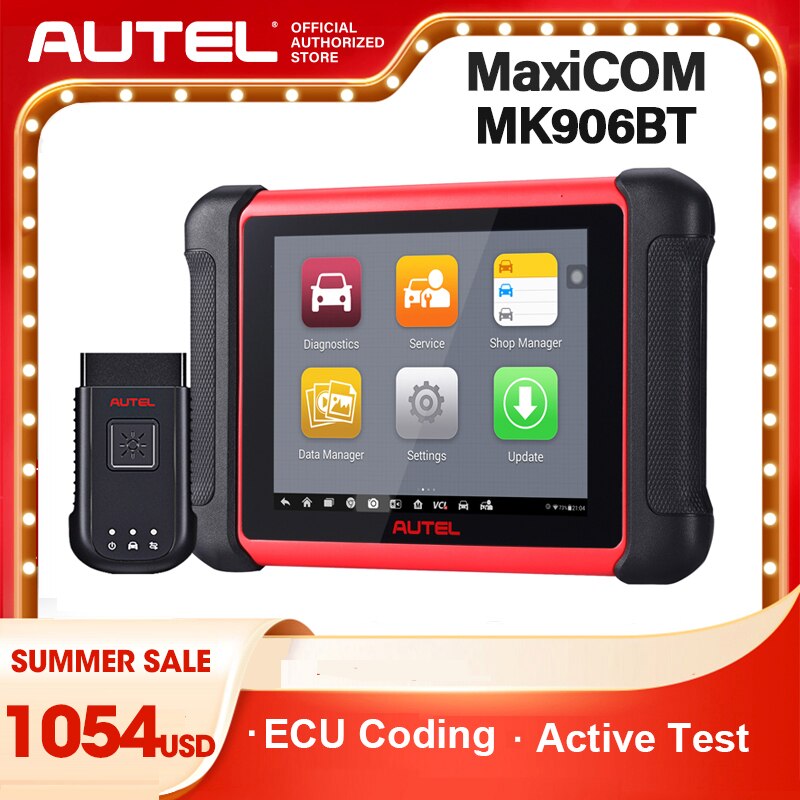 Autel-MaxiCOM MK906BT  ڵ  , ABS DPF EPB SAS  缳 ۷ι  ڵ  PK MS906BT